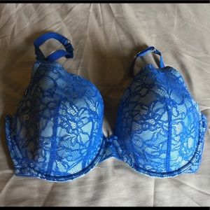 Blue Lace Sofie Bra by Aerie (40D)